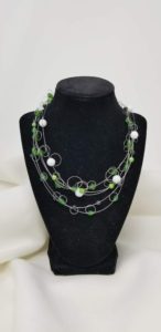 Loopy Loop green necklace $42