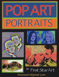 POP ART Portraits by First Star Art